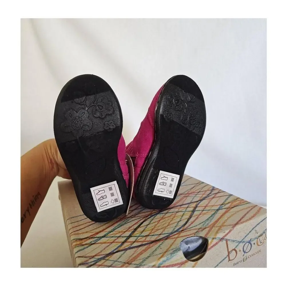 BOC‎ Shoes Boot Fuchsia Bouquet Toddler Lightweight Soft Footbed Faux Suede 5